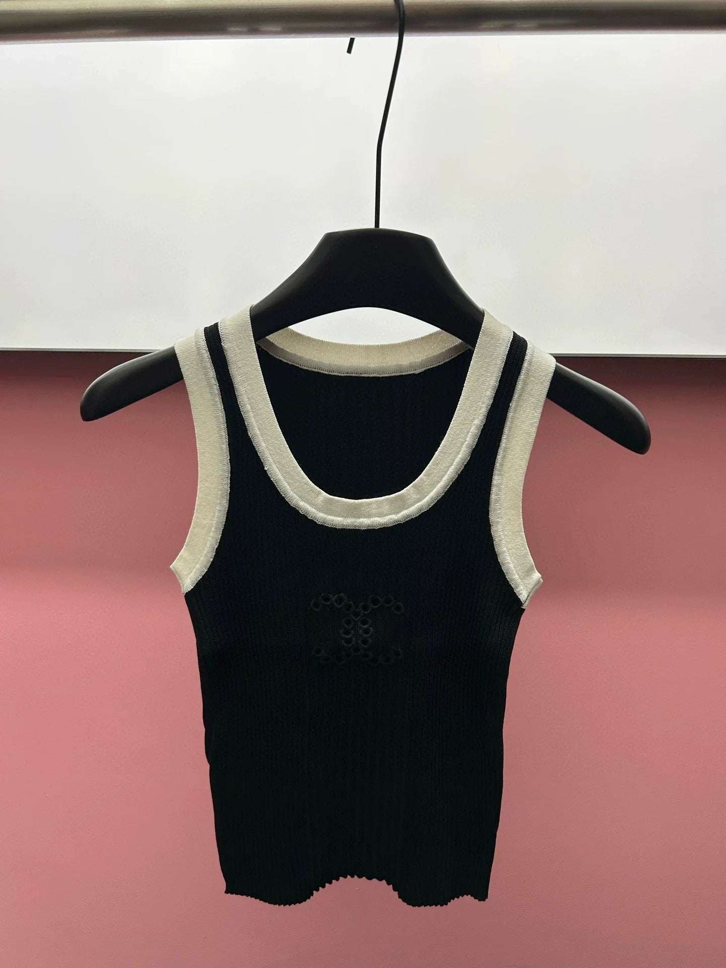 25  Cutout Embroidered Knit Vest