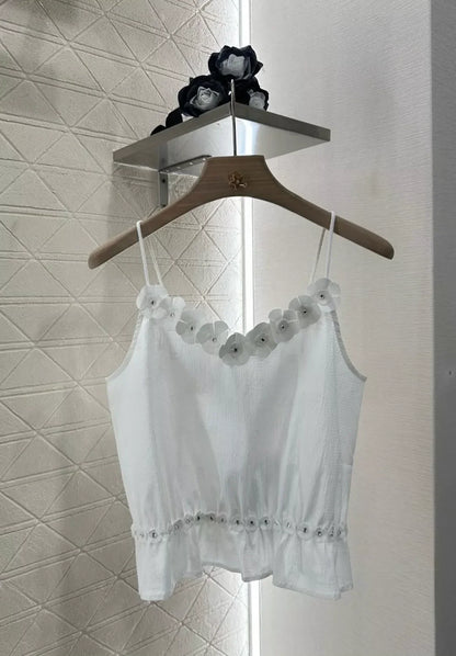 25 Summer new style Spaghetti strap camellia vest