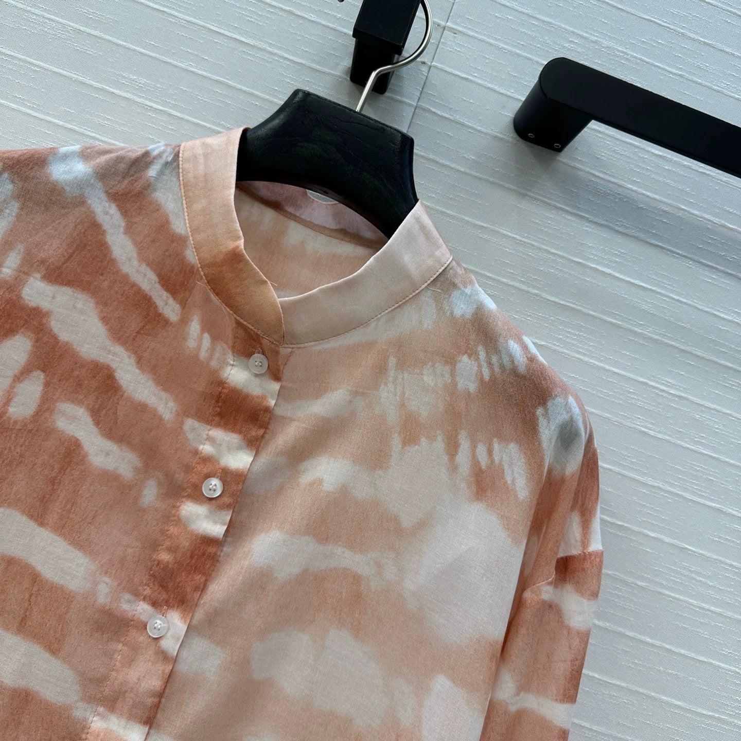 D 25 Spring/Summer Vacation Style New Water Wave Tie-Dye Long Sleeve Shirt