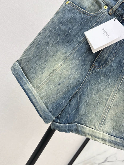 25 Spring/Summer New Denim Rolled-Up Shorts