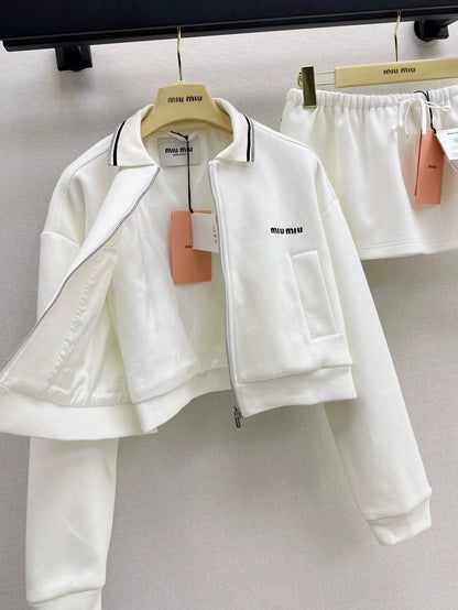 M 25 NEW Lapel Jacket + Half Skirt Set