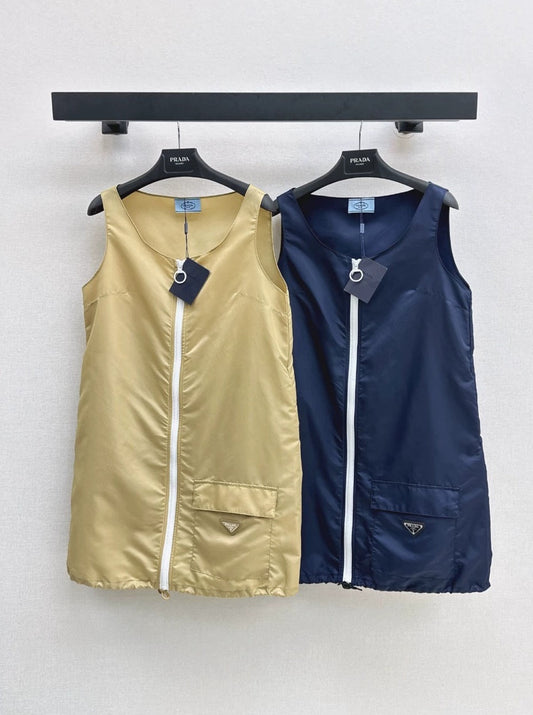P 25 Spring/Summer New Zipper Sleeveless Dresses
