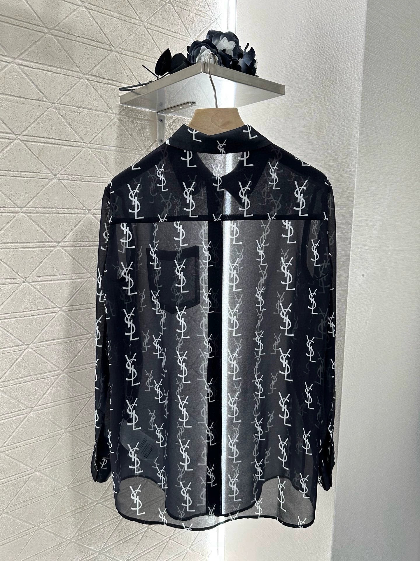 Y 25 Printed Silhouette Shirt Shorts Set