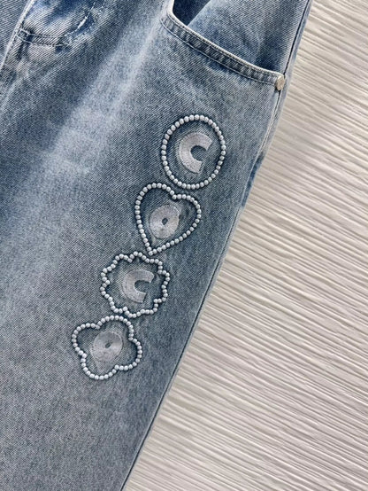 C 25 New  Denim Half Skirt