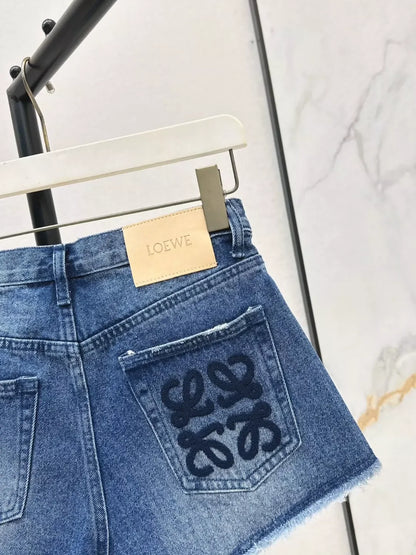 25 Spring Summer Latest Vintage Raw Edge Washed Ultra Short Denim Shorts