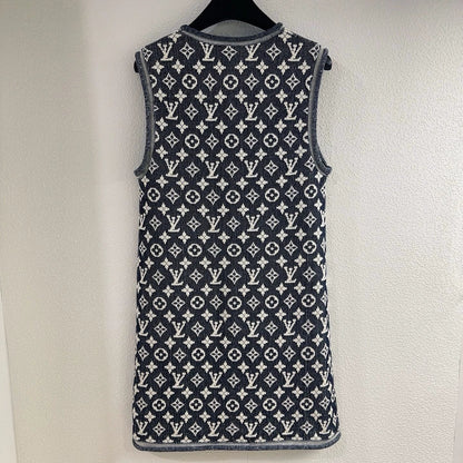 25 New Classic Old Flower Collection Jacquard Crew Neck Knit Dresses