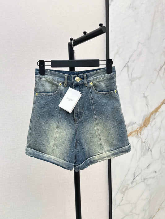 25 Spring/Summer New Denim Rolled-Up Shorts