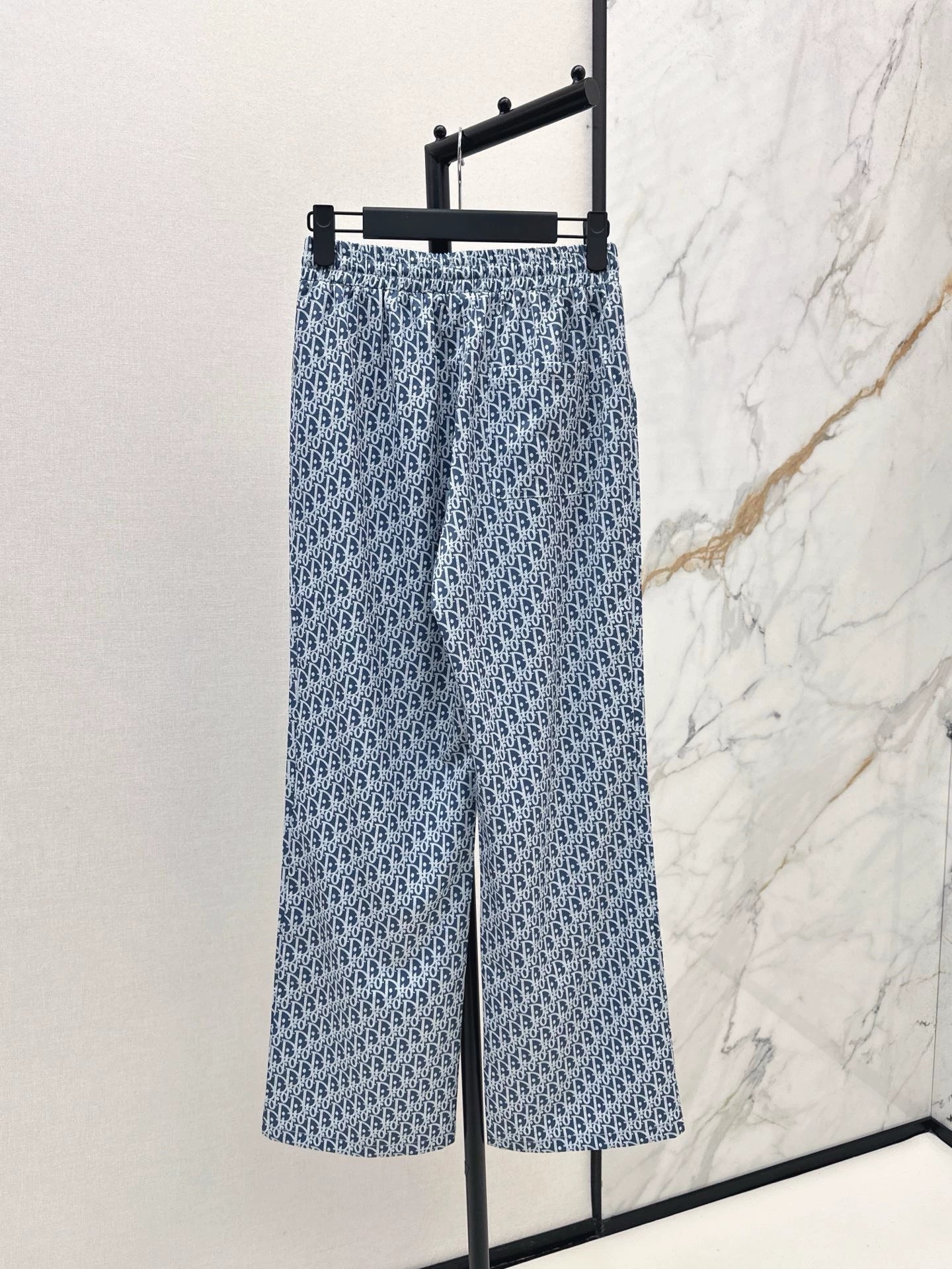 D 25 Spring Summer Latest Printed Straight Leg Casual Pants