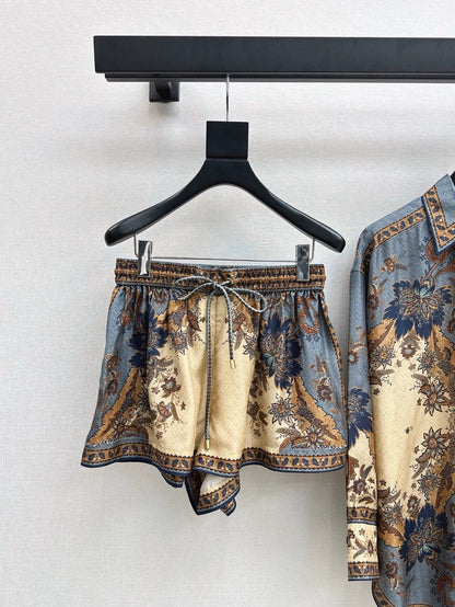 Z Spring/Summer 25 New Vacation Collection Suit Shirt + Shorts