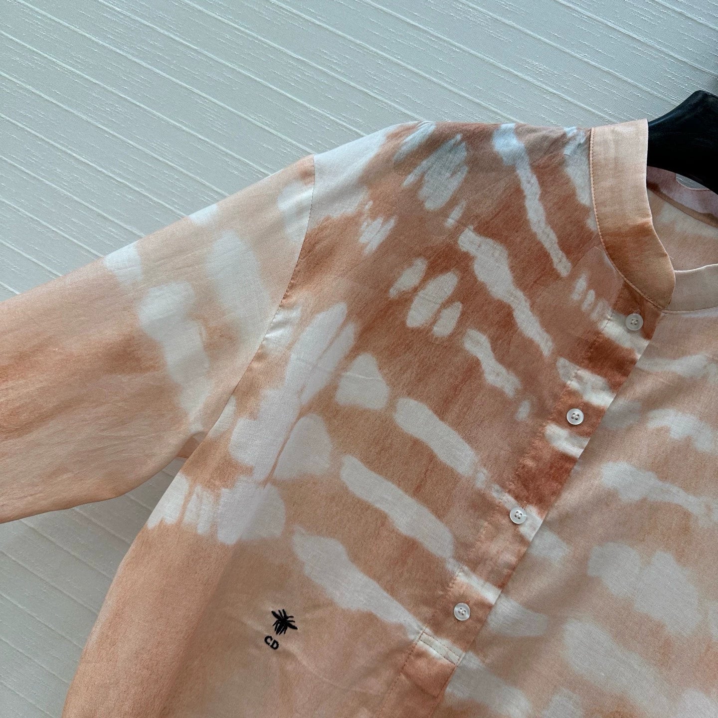 D 25 Spring/Summer Vacation Style New Water Wave Tie-Dye Long Sleeve Shirt