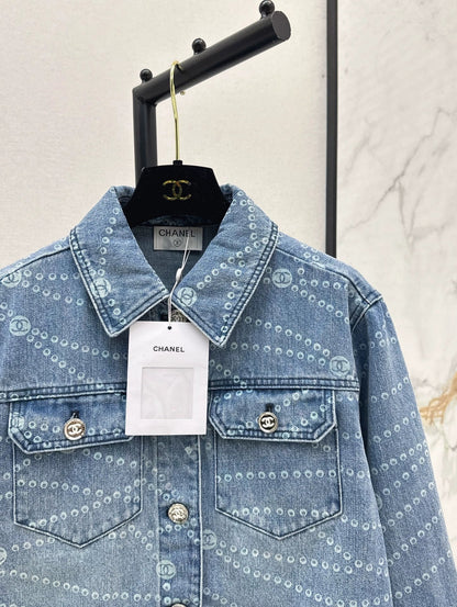 25 new printed denim jacket