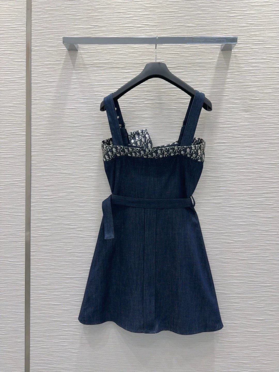 D 25 New Halter Denim Dress