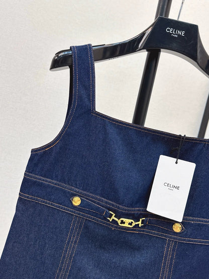 25 Spring/Summer New Denim Vest Dress