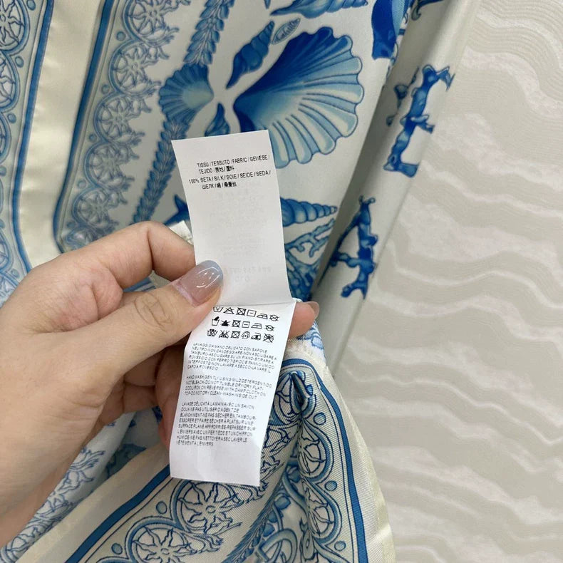 Ve 25 New Positioning Printed Silk Shirt