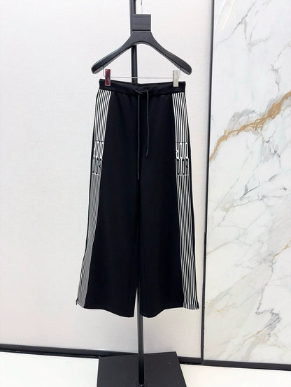 D  25 Spring/Summer latest stylish casual three-piece set Straight-legged pants