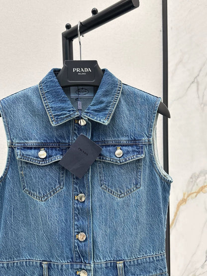 25 Spring/Summer New Sleeveless Denim Dresses