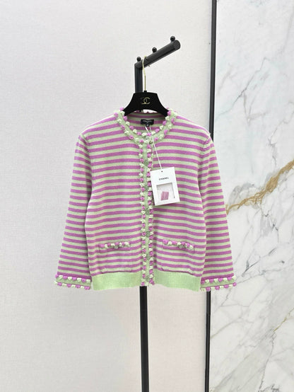 C 25 Spring/Summer New Summer Limited Stripe Set Sheath + Cardigan