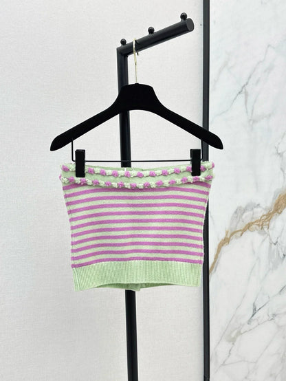 C 25 Spring/Summer New Summer Limited Stripe Set Sheath + Cardigan