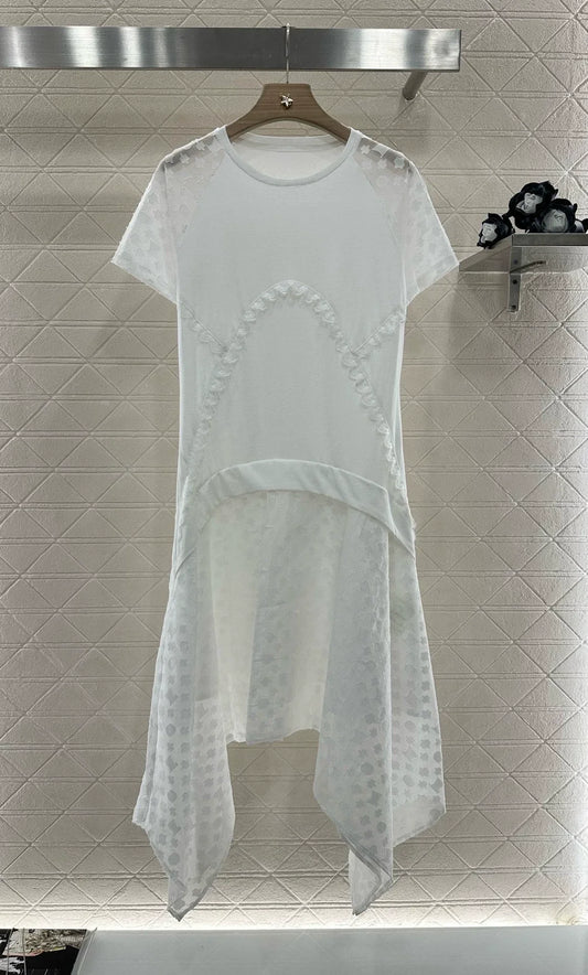 L 25 New Products Patchwork Irregular Dress