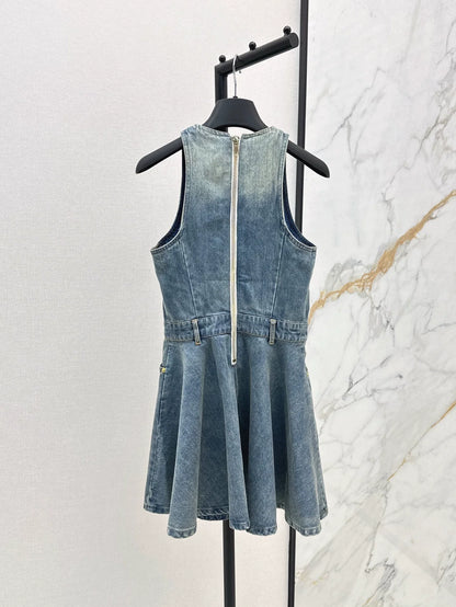 25 spring and summer new denim dress