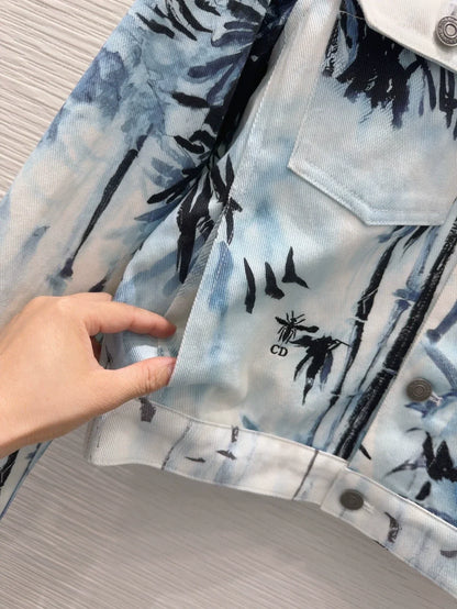 D 25 New Ink Painting Print Jacket