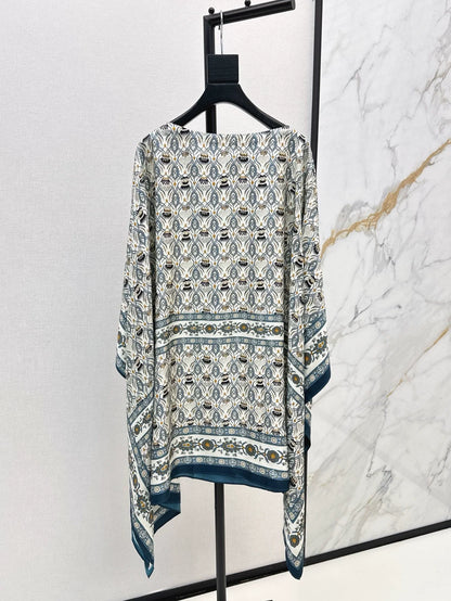 25 Spring and Summer New Romantic Holiday Style Cape Shawl Cardigan Dress