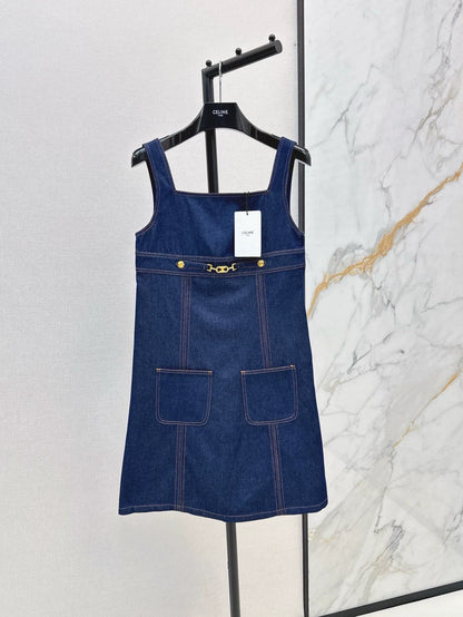 25 Spring/Summer New Denim Vest Dress