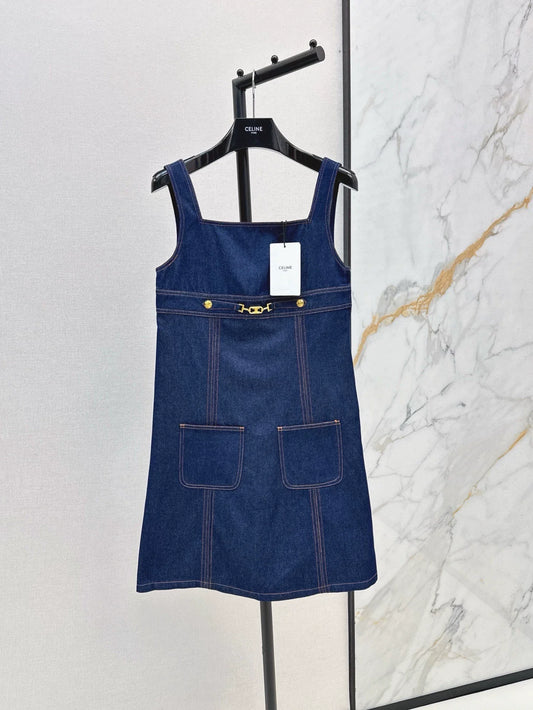 25 Spring/Summer New Denim Vest Dress