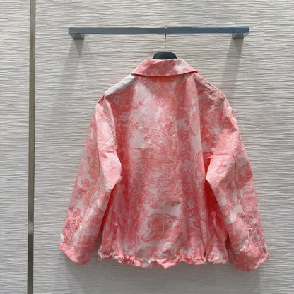 D 25 New Printed Bee Embroidered Long Sleeve Jacket