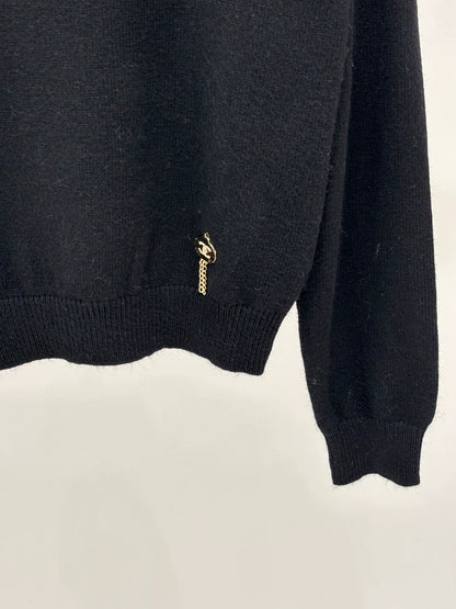C 25 Spring and Summer New Round Neck Butterfly Floral Sequin Knitted Long Sleeve