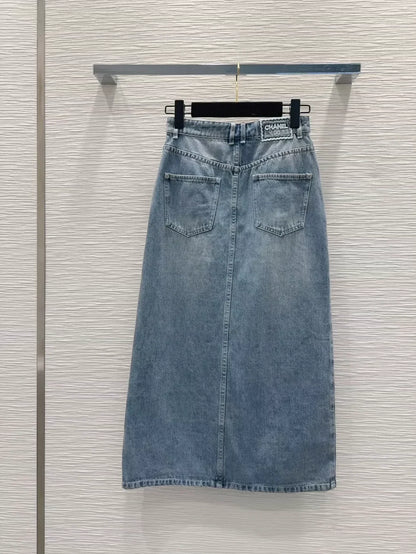 C 25 New  Denim Half Skirt