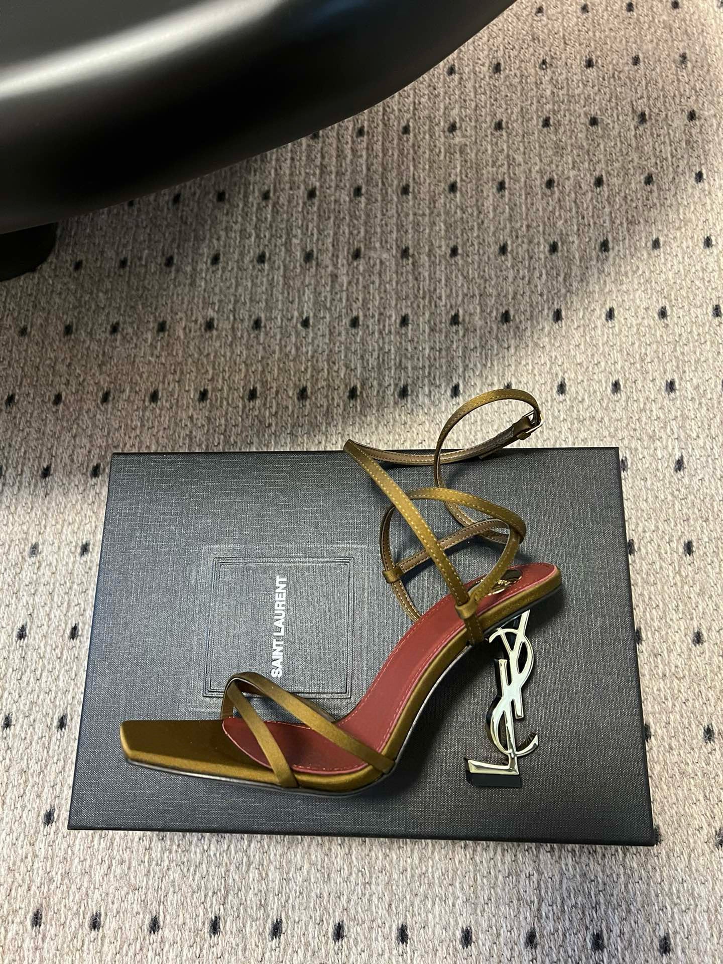 Opyum Sandals Olive Green Fabric Leather