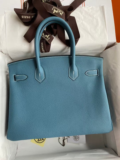 BIRKIN 30CM JEAN BLUE TOGO LEATHER GOLD HARDWARE