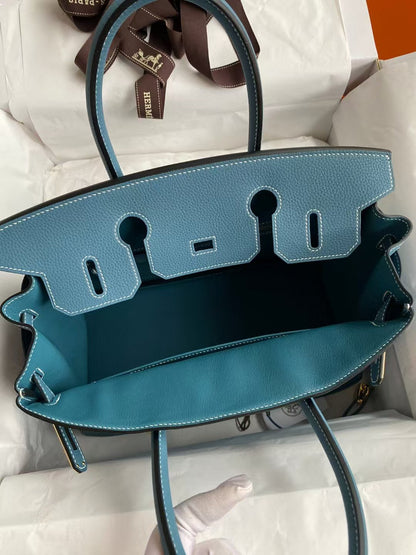 BIRKIN 30CM JEAN BLUE TOGO LEATHER GOLD HARDWARE
