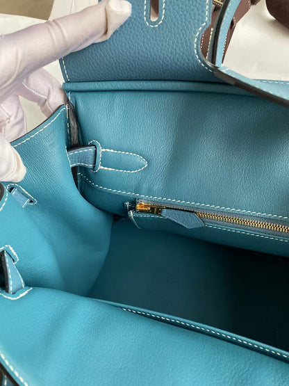 BIRKIN 30CM JEAN BLUE TOGO LEATHER GOLD HARDWARE