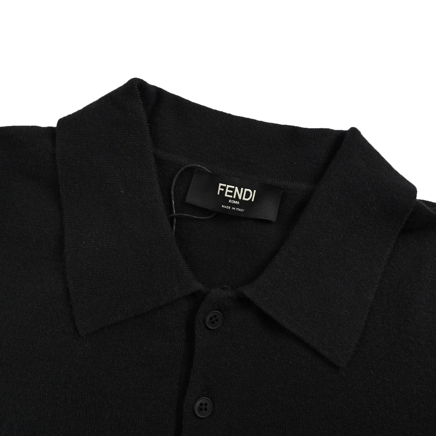 25ss FF embossed knitted polo short sleeve