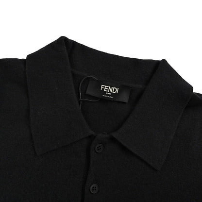25ss FF embossed knitted polo short sleeve