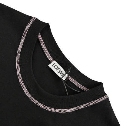 25SS Stitch-rendered lettering logo short sleeves