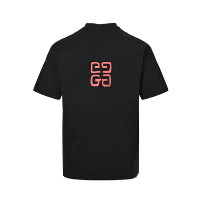 Limited lipstick letter print short sleeves