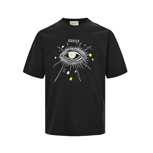 eye print short sleeves