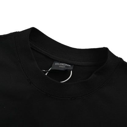 25ss Ruptured reverse letter print short sleeves