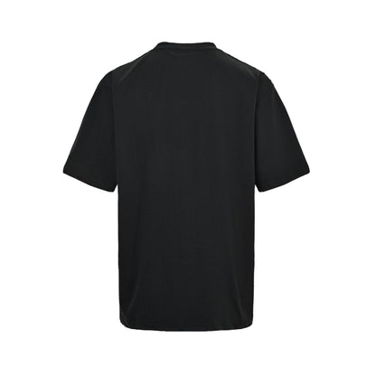 logo dissolving frayed short sleeves