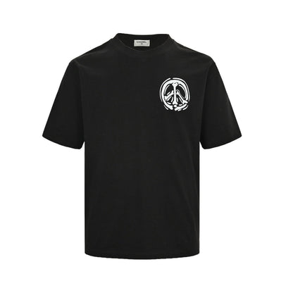 bone print short sleeves