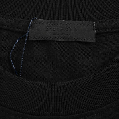 25ss collar with large letter logo printed short sleeved shirt