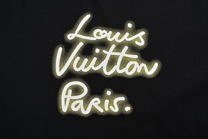 25ss neon logo printed short sleeved shirt