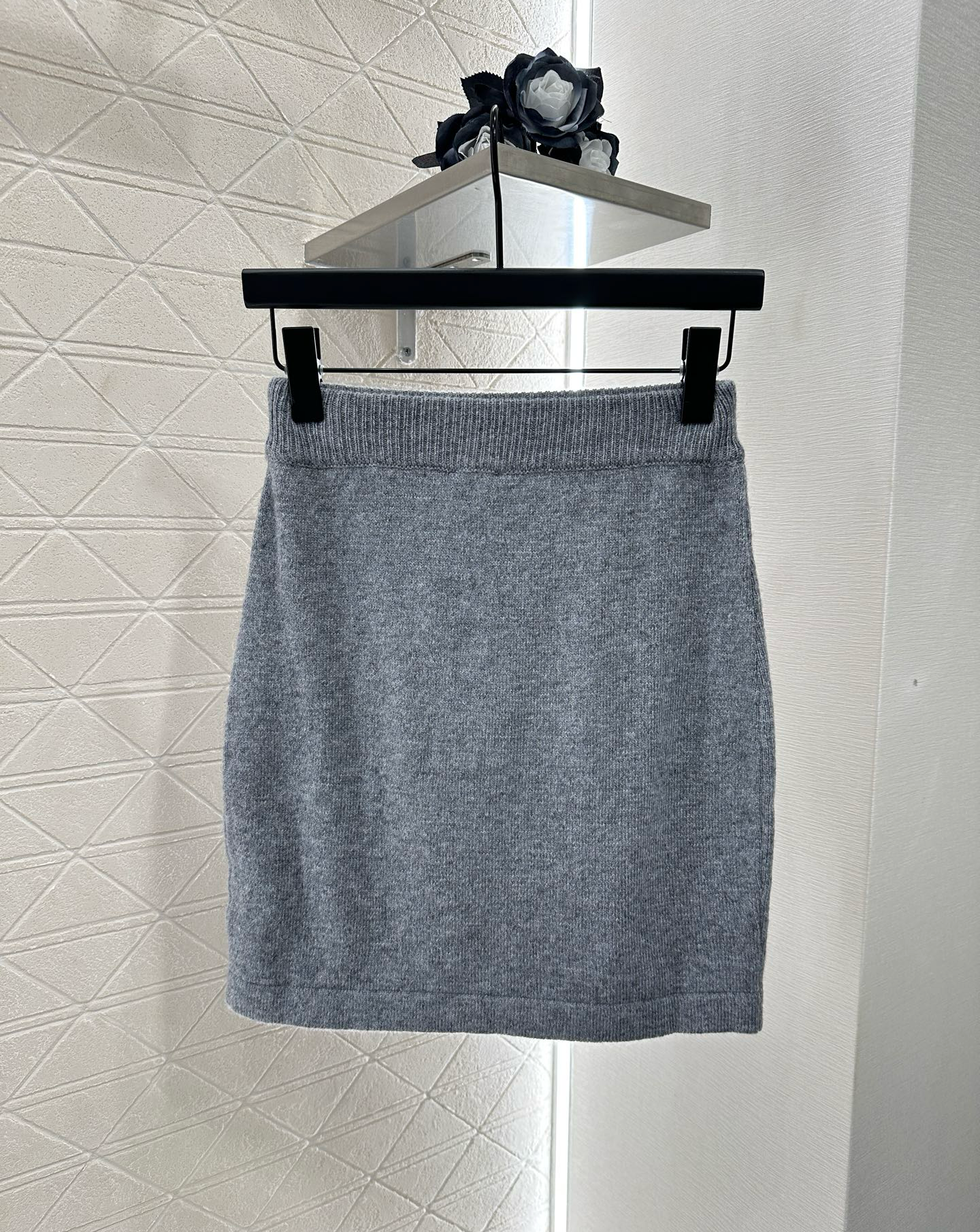 C 25 Knit Cardigan and Skirt Set