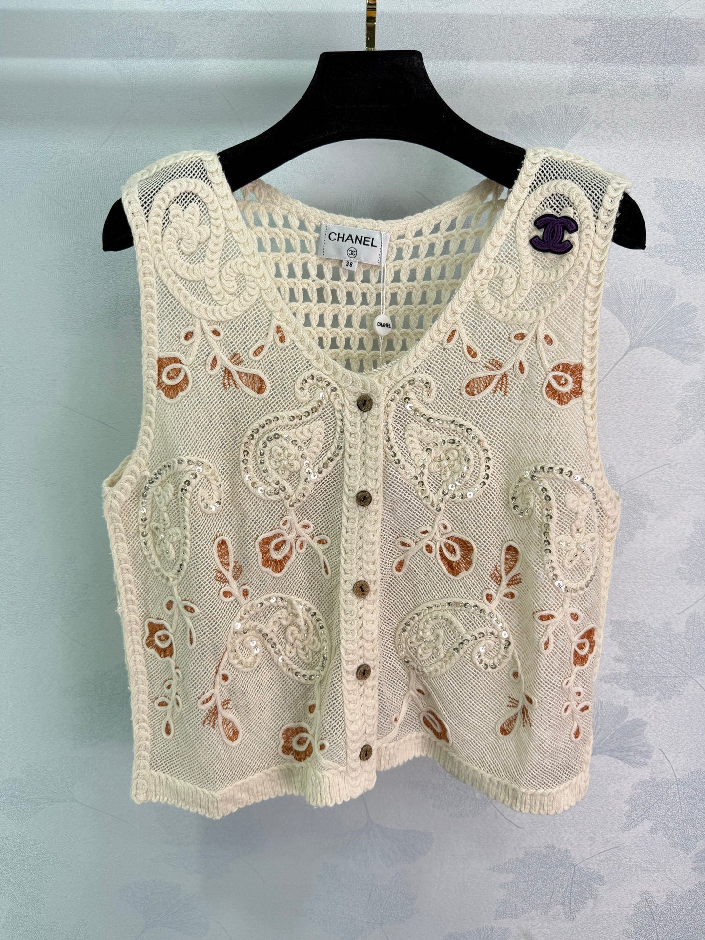 25 Early Autumn 3D Crochet Vest