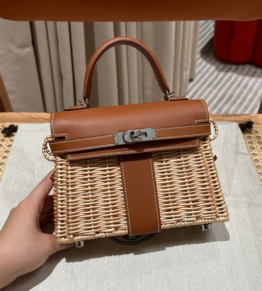 Kelly 20 Picnic Gold Bamboo And Rattan