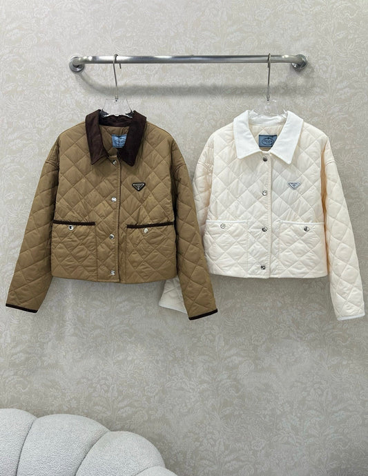 P 25 new autumn and winter diamond short cotton coat!