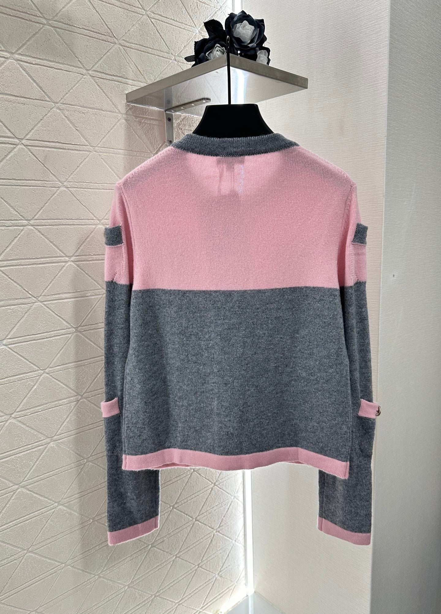 C 25 Knit Cardigan and Skirt Set